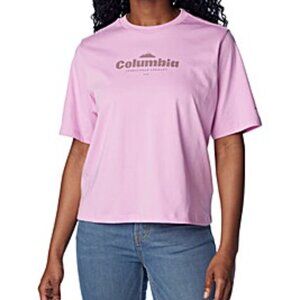 NWT Columbia W's North Cascades Relaxed SS Tee- Cosmos